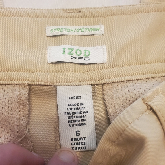 IZOD XFG Stretch Straight Leg Khaki Golf Pants Women's Size 6 Short - Picture 4 of 5